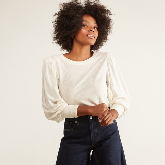 Nation LTD Loren peasant tee M New - Picture 4 of 10